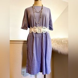 Like NEW!!! M Eileen Fisher T Shirt Blue Dress